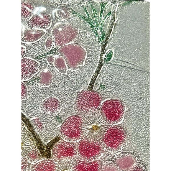 Sakura Cherry Blossom Enamel & Wooden Box With enamel Lid - Picture 7 of 12